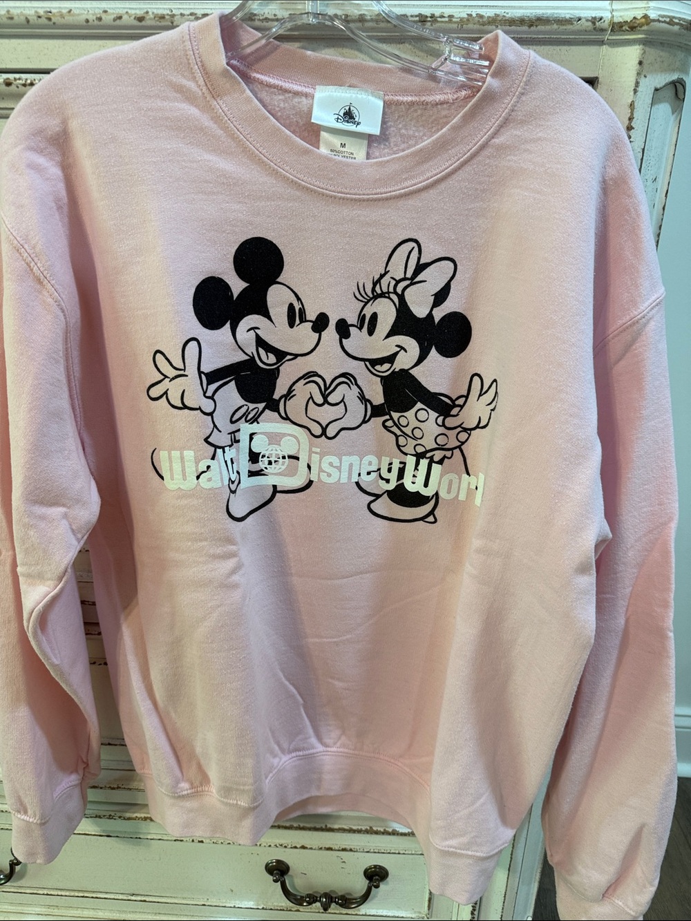 Disney Mickey Minnie Sweatshirt Sz Medium